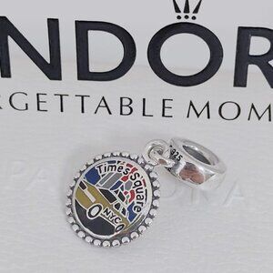 Pandora Times Square New York City Dangle Exclusive Travel Charm S925 Silver